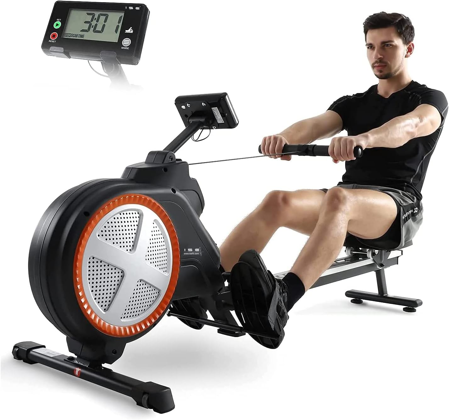 MAGNETIC RESISTANCE ROWING MACHINE